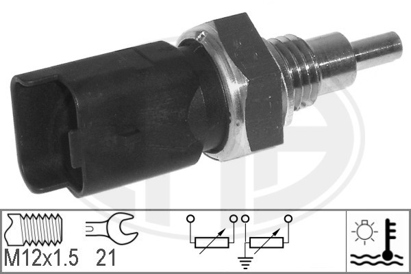 Sensor, kylvätsketemperatur