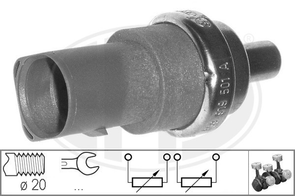 Sensor, kylvätsketemperatur