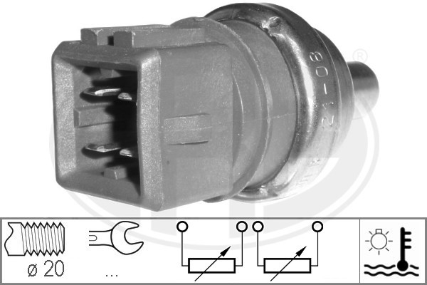 Sensor, kylvätsketemperatur