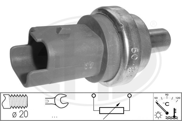 Sensor, kylvätsketemperatur