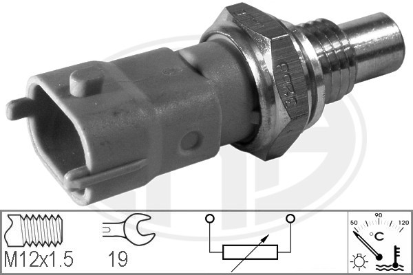 Sensor, kylvätsketemperatur
