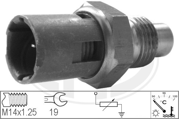 Sensor, kylvätsketemperatur