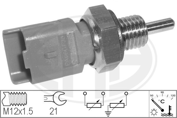 Sensor, kylvätsketemperatur