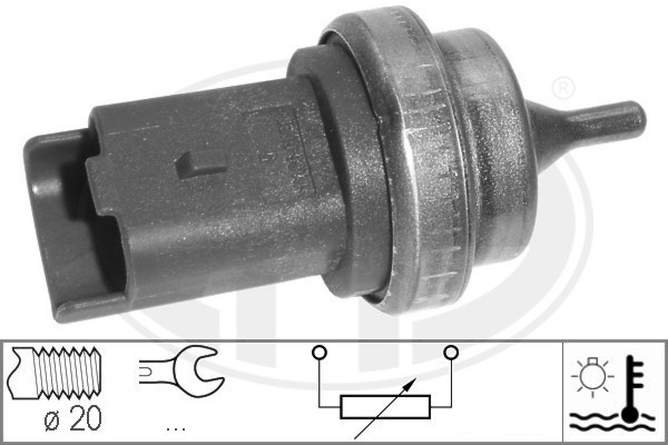 Sensor, kylvätsketemperatur