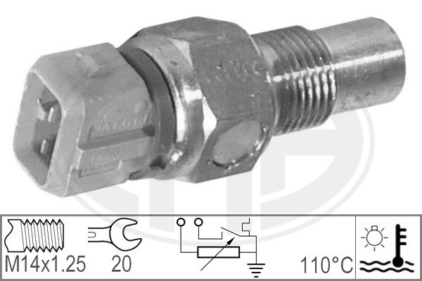 Sensor, kylvätsketemperatur