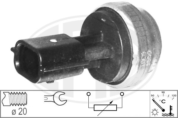 Sensor, kylvätsketemperatur