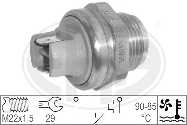 Temperaturswitch, kylarfläkt Temperaturswitch, kylarfläkt