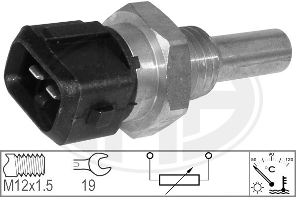 Sensor, kylvätsketemperatur