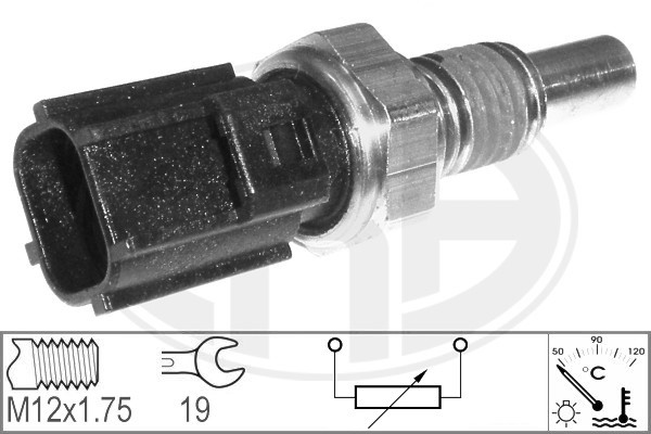 Sensor, kylvätsketemperatur