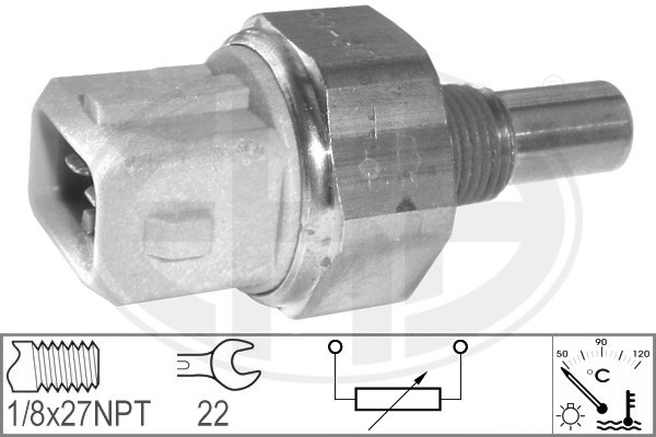 Sensor, kylvätsketemperatur