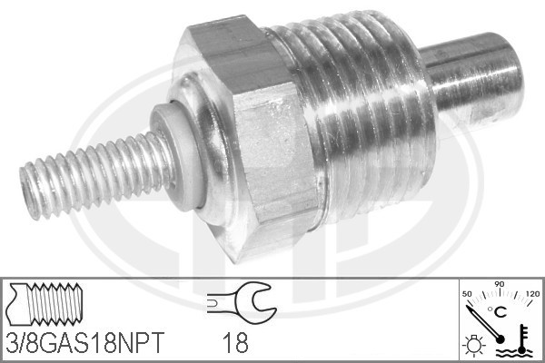 Sensor, kylvätsketemperatur