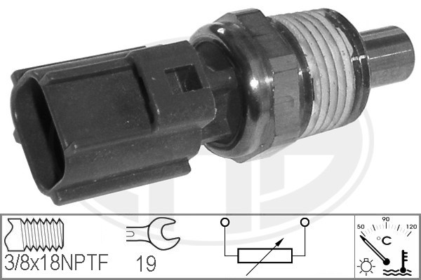 Sensor, kylvätsketemperatur