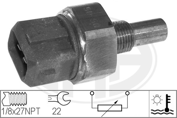 Sensor, kylvätsketemperatur