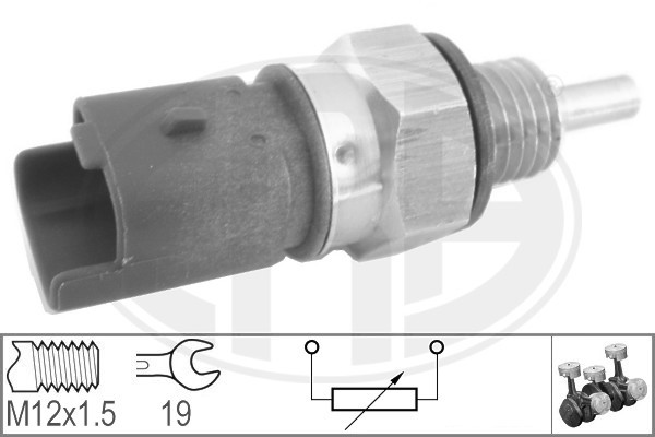 Sensor, kylvätsketemperatur