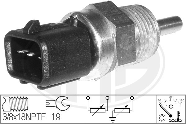 Sensor, kylvätsketemperatur