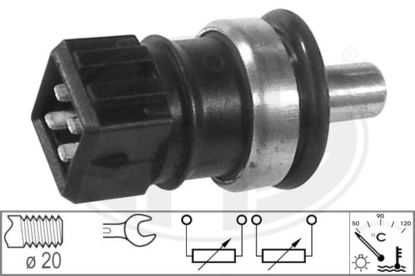 Sensor, kylvätsketemperatur