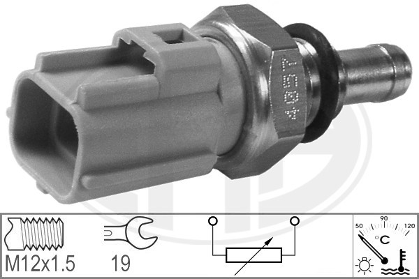 Sensor, kylvätsketemperatur