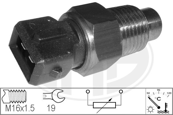 Sensor, kylvätsketemperatur