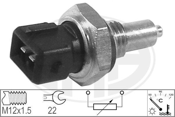 Sensor, kylvätsketemperatur