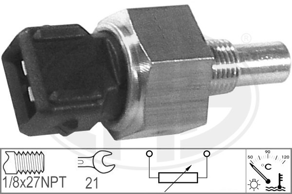 Sensor, kylvätsketemperatur