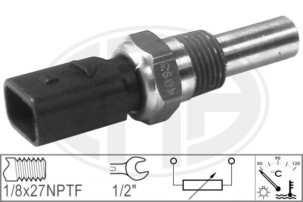 Sensor, kylvätsketemperatur