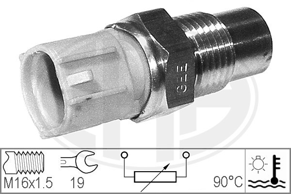 Temperaturswitch, kylarfläkt