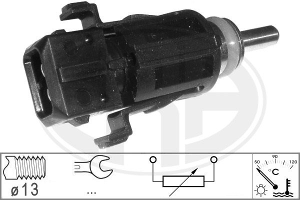 Sensor, kylvätsketemperatur