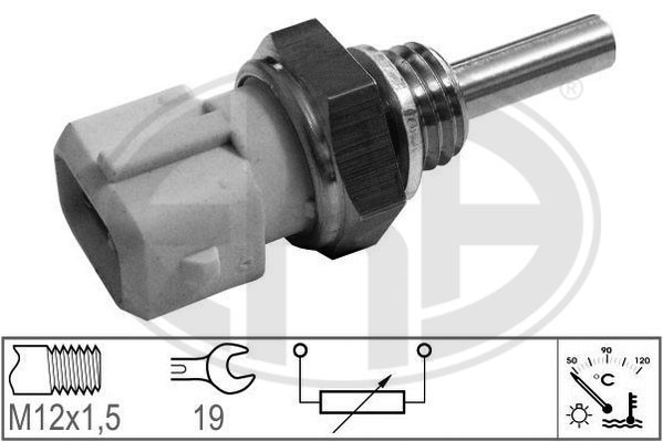Sensor, kylvätsketemperatur