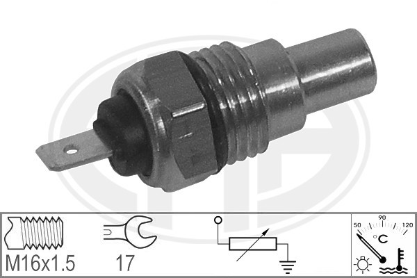 Sensor, kylvätsketemperatur
