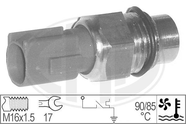 Temperaturswitch, kylarfläkt