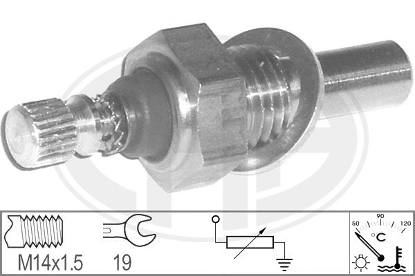 Sensor, kylvätsketemperatur
