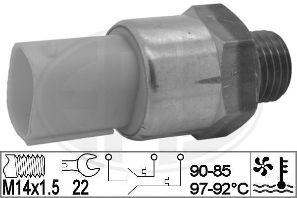 Temperaturswitch, kylarfläkt