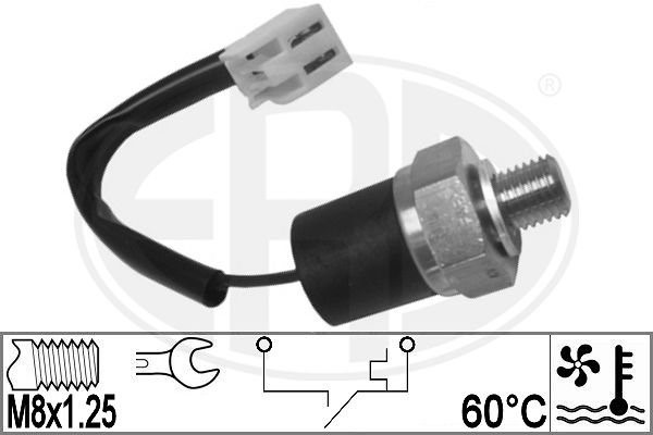 Temperaturswitch, kylarfläkt