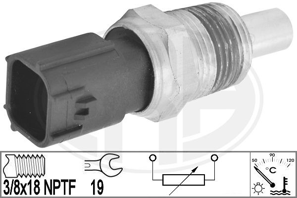 Sensor, kylvätsketemperatur