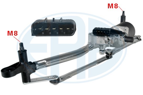 Vindrutetorkarsystem 12V, Fram
