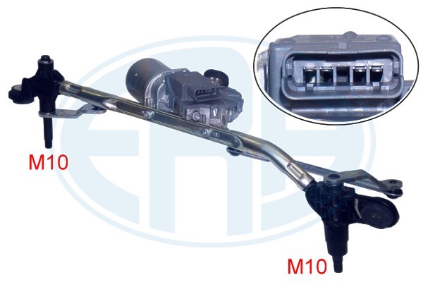 Vindrutetorkarsystem 12V, Fram