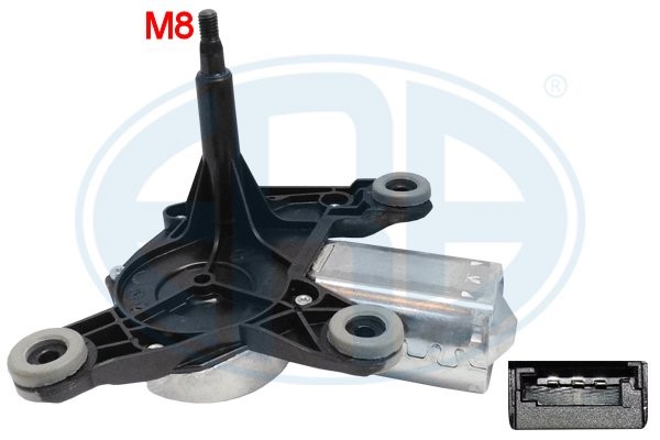 Torkarmotor 12V, Bak