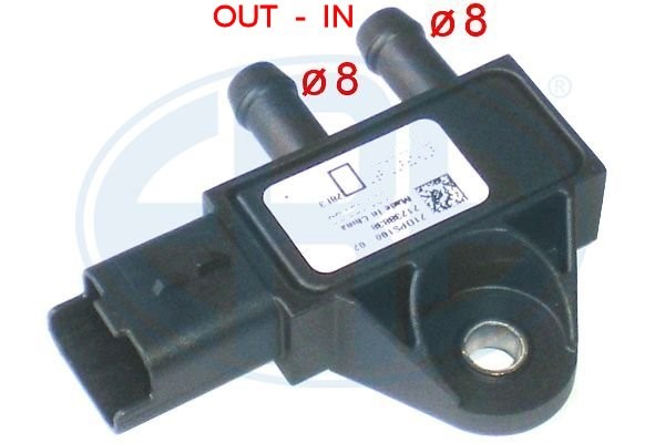 Sensor, avgastryck