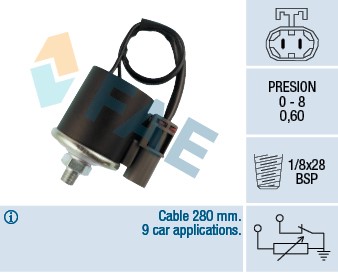 Sensor, oljetryck Fae 14130 FAE