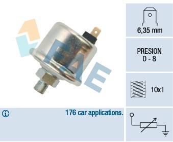 Sensor, oljetryck Fae 14500 FAE