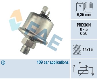 Sensor, oljetryck Fae 14560 FAE