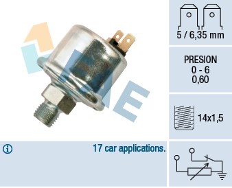 Sensor, oljetryck Fae 14580 FAE Sensor, oljetryck Fae 14580 FAE