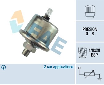 Sensor, oljetryck Fae 14700 FAE