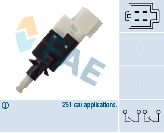 Bromsljuskontakt Fae 24593 FAE