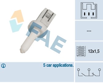 Bromsljuskontakt Fae 24650 FAE