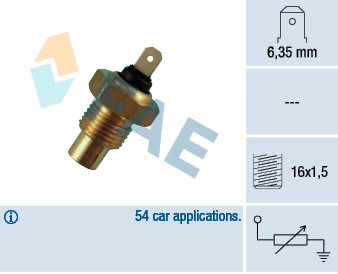 Kylvätsketemperatur-sensor Fae 31050 FAE