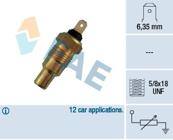 Kylvätsketemperatur-sensor Fae 31110 FAE