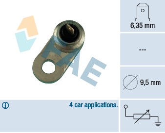 Kylvätsketemperatur-sensor Fae 31220 FAE
