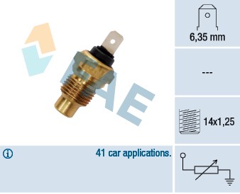 Kylvätsketemperatur-sensor Fae 31280 FAE