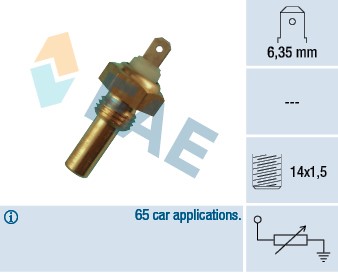 Kylvätsketemperatur-sensor Fae 31290 FAE